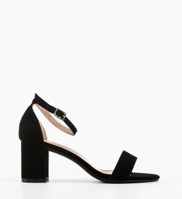 Sandale cu toc Leire Negre 2