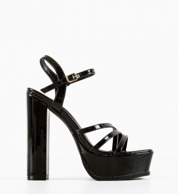 Sandale cu toc Moran Negre