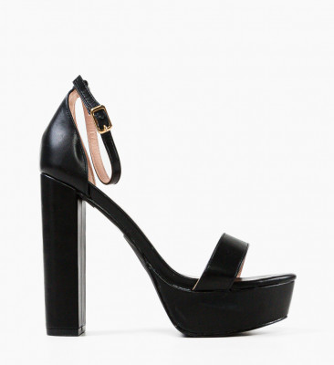 Sandale cu toc Reich Negre