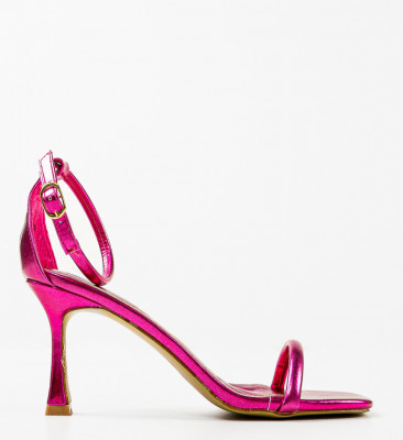 Sandale cu toc Sykes Fuchsia