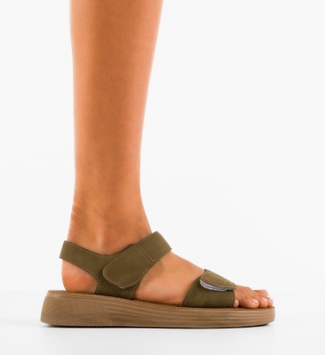 Sandale dama Temple Khaki 2