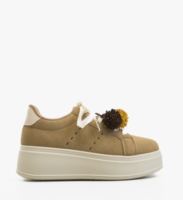 Sneakers dama Kukar Khaki