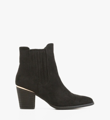 Botine dama Delgado Negre