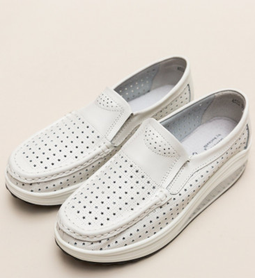 Pantofi Casual Bicaz Albi