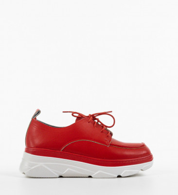 Pantofi casual dama Frelly Rosii