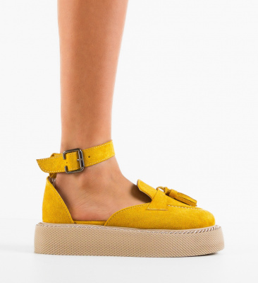 Pantofi Casual Kalin Galbeni