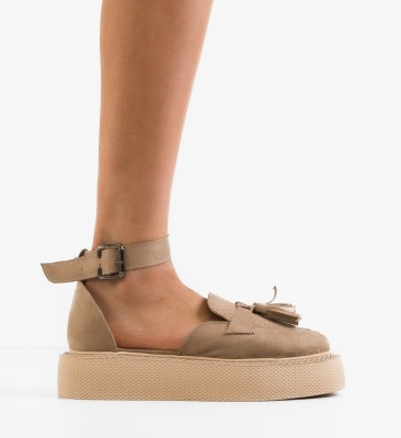 Pantofi Casual Kastor Bej