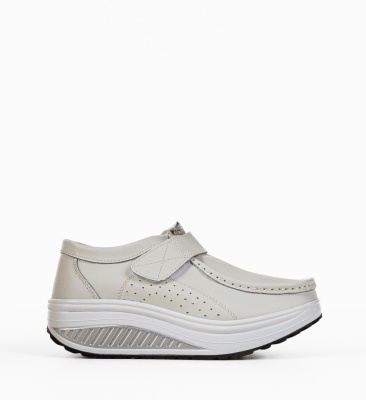 Pantofi Casual Marko Alb 2