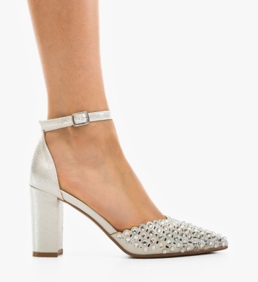 Pantofi dama Bampir Argintii