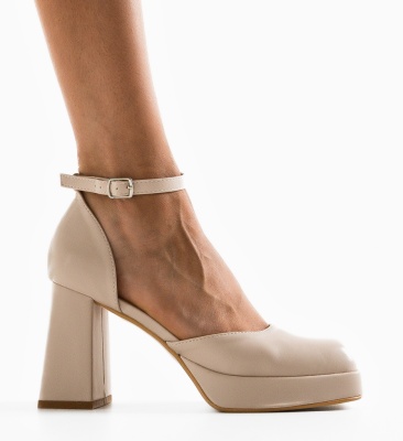 Pantofi dama Kausar Bej