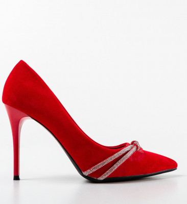 Pantofi dama Norah Rosii