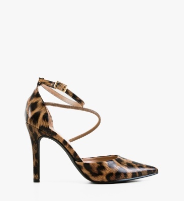 Pantofi stiletto dama Levvy Print