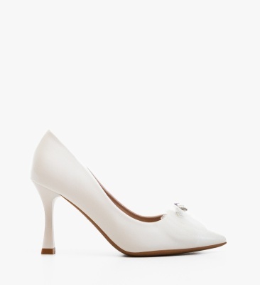 Pantofi stiletto dama Liama Albi