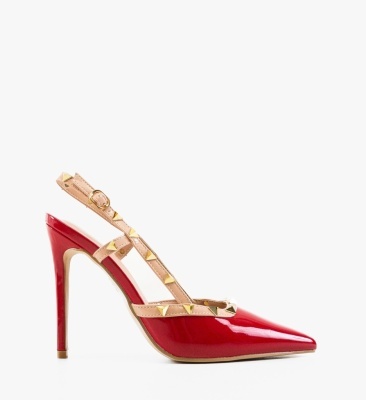 Pantofi stiletto dama Tynno Rosii