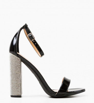Sandale cu toc Archer Negre