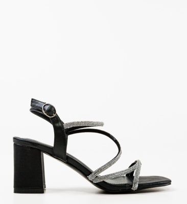 Sandale cu toc Fiachra Negre
