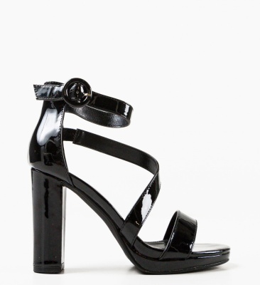Sandale cu toc Kuweita Negre 2