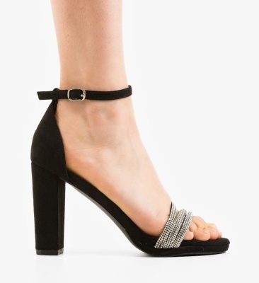 Sandale cu toc Narkis Negre