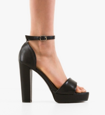 Sandale cu toc Olson Negre