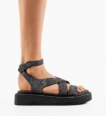 Sandale dama Greten Negre