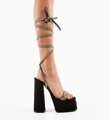Sandale dama Strap Negre 2