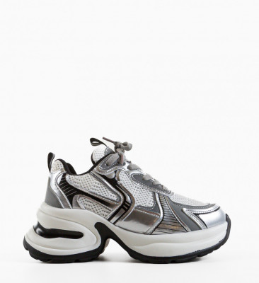 Sneakers dama Sallyb Argintii