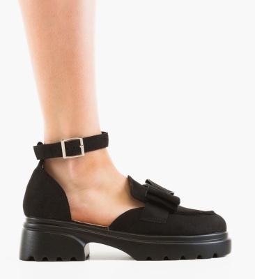 Pantofi casual dama Caradon Negri