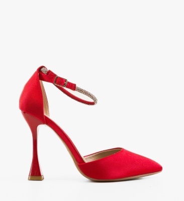 Pantofi cu toc Rory Rosii
