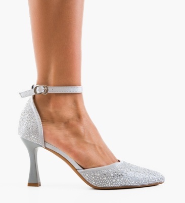Pantofi dama Lefrem Argintii