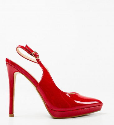 Pantofi dama Rajendra Rosii