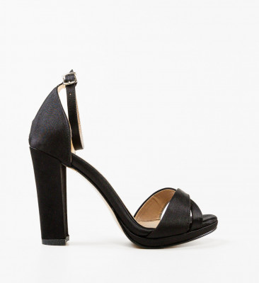 Sandale cu toc Ardes Negre 4