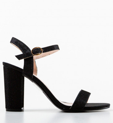 Sandale cu toc Konas Negre