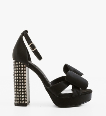 Sandale cu toc Lenna Negre
