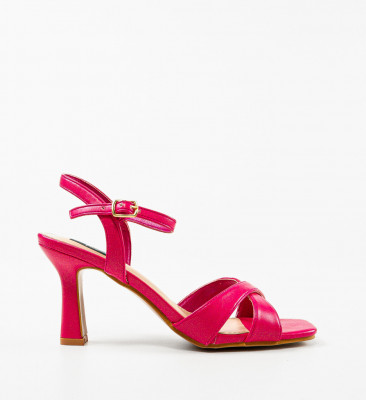 Sandale cu toc Pendo Fuchsia