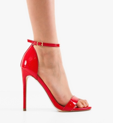 Sandale cu toc Perfect Rosii
