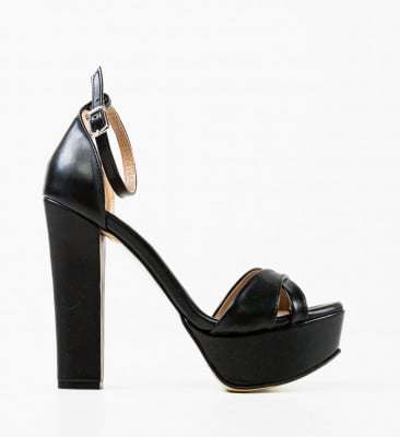 Sandale cu toc Rasm Negre