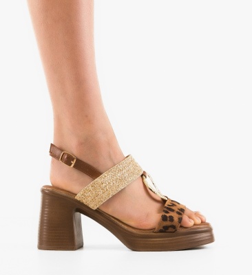 Sandale dama Ellen Animal Print