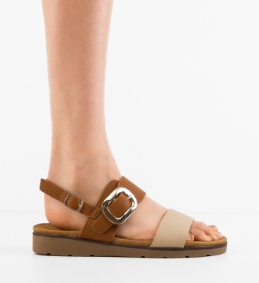 Sandale dama Erska Camel