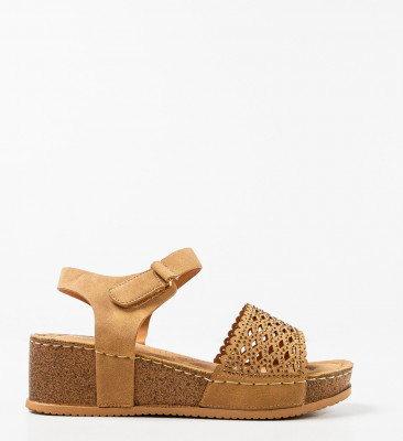 Sandale dama Herbie Camel