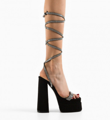 Sandale dama Strap Negre