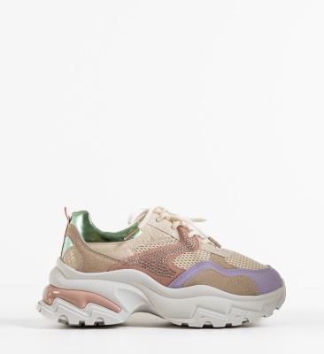 Sneakers dama Leonarda Bej