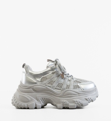 Sneakers dama Zerra Argintii