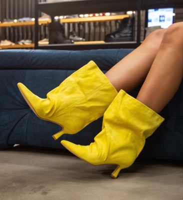 Botine dama Byson Galbene
