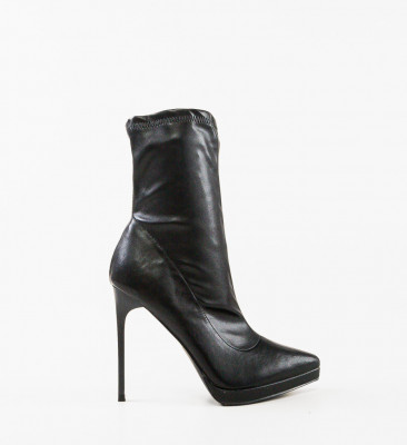 Botine dama Scarl Negre