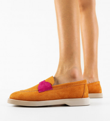 Pantofi Casual Andrey Portocalii