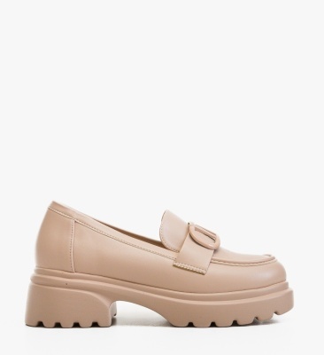 Pantofi casual dama Akon Bej