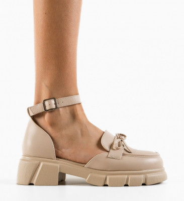 Pantofi casual Dorina Bej