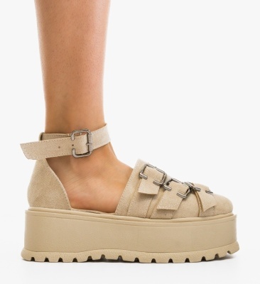 Pantofi Casual Koerel Bej