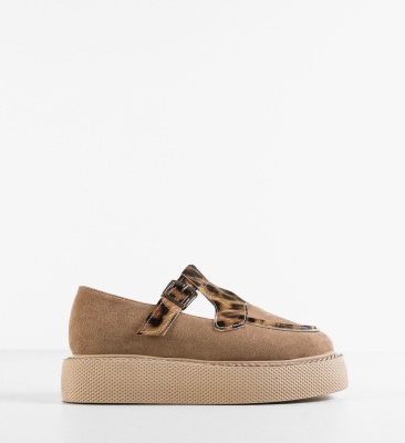 Pantofi Casual Teylar Bej