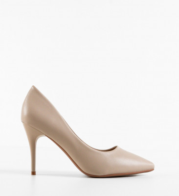 Pantofi cu toc Danube Bej